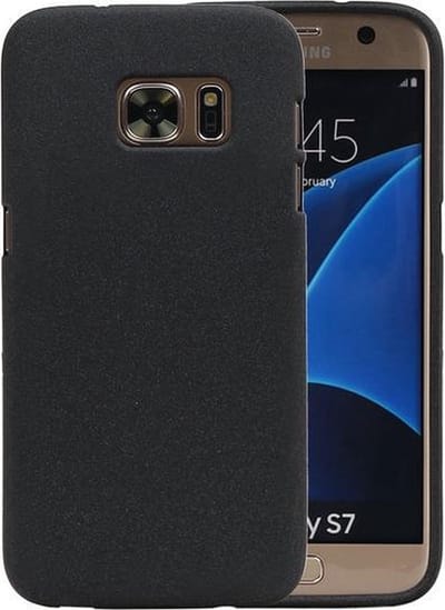 Zwart Zand TPU back case cover hoesje voor Samsung Galaxy S7