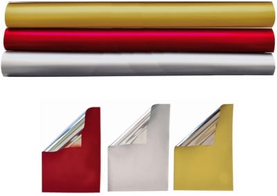 Metallic Cadeaufolie - Luxe Cadeaupapier - Inpakpapier - 200 x 70 cm - 6 rollen