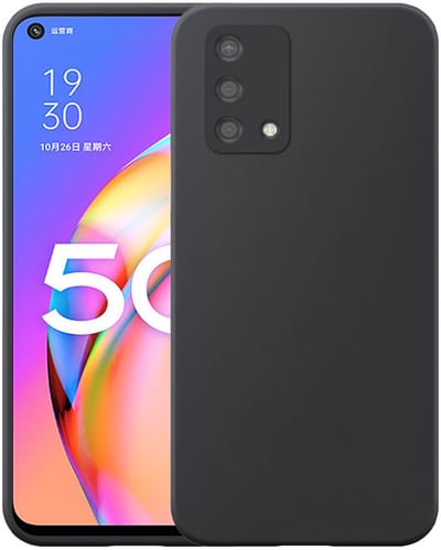 Geschikt voor Oppo A93 5G Telefoonhoesje Zwart Flexibel Siliconen TPU hoesje - Flexible Back Cover Case Siliconen TPU - Zwart - Smartphonica geschikt voor Oppo A93 5G
