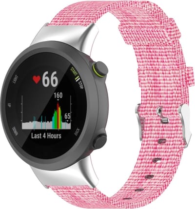Nylon bandje - geschikt voor Garmin Forerunner 30 / 35 - roze