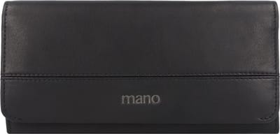 mano Don Romeo Portemonnee RFID Leer 18 cm - Dames - Horizontaal - schwarz