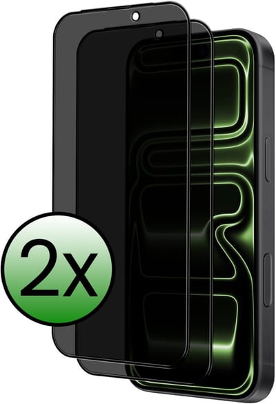 Screenprotector - 2 Stuks Geschikt voor iPhone 17 Pro / 18 Pro - Privacy Filter - Beschermglas - Gehard Glas - Tempered Glass - Screen Protector
