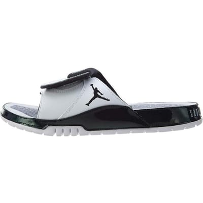 Jordan Hydro11 Chameleon Résistantes à l'abrasion Claquettes Homme Noir Blanc aa1336-117 47.5