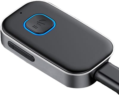 Draadloze Muziekontvanger - Auto Adapter - Muziek Streamen - Ruisonderdrukking - 16 Uur Batterij - Zwart