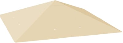MEUNIQ vervangdak voor partytent 3 x 3 m, 298 x 298 cm, met klittenbandsluitingen en 8 afwateringsogen, waterafstotende coating, UPF 30+, beige