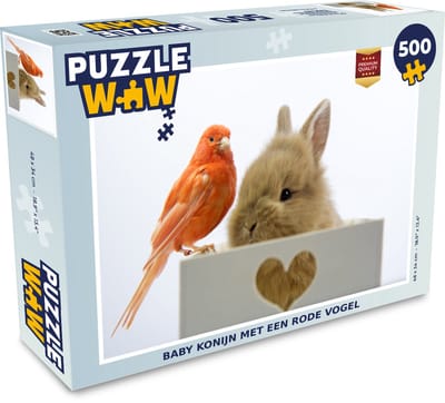 Puzzel Dieren - Konijn - Vogel - Legpuzzel - Puzzel 500 stukjes
