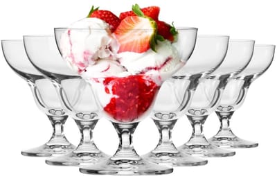 KROSNO - Avant - Garde collectie - ijscoupe - dessert kommen - snack schaaltjes - tapasschaal - ijsbeker - 340 ml - handgemaakt