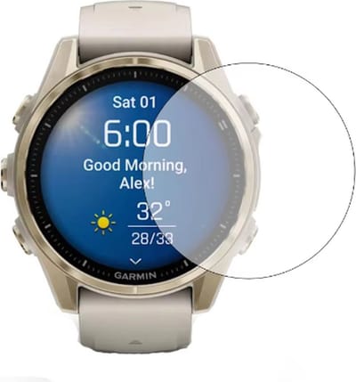 Strap-it Screen protector van gehard glas - geschikt voor Garmin Fenix 8 - 43mm