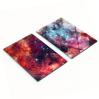 Decoratieve glazen snijplanken voor in de keuken met fictieve afbeeldingen, 2x40x52 cm