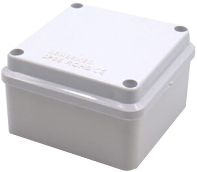 Dailygoods - Elektrische Verbindingdoos - Weerbestendig - Duurzaam en Veilig - 100 x 100 x 70 mm - Projectdoos - Geschikt voor Buiten - IP55