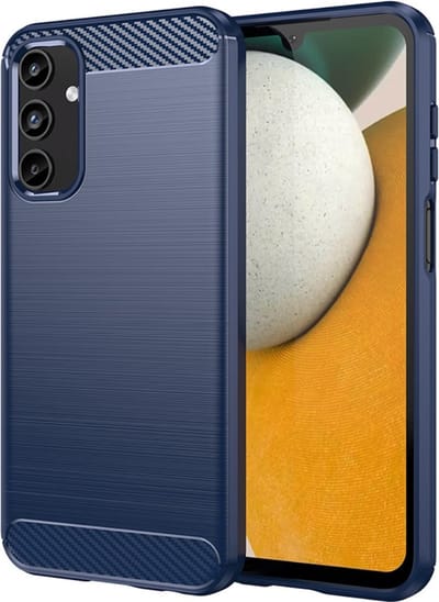 Coverup Hoesje - Geschikt voor Samsung Galaxy A15 Hoesje - Coverup Armor Brushed TPU Back Cover - Blauw