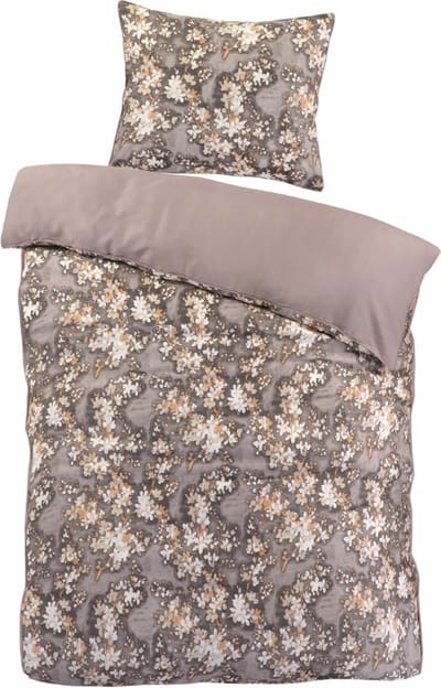 Papillon Aurora Dekbedovertrek - Eenpersoons - 140x200/220 - Beige