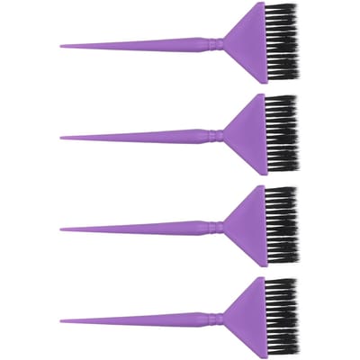 4 Stuks Haarkleur Borstel Wasbaar Herbruikbaar Professionele Kleur Tint Applicator Haarkleur Borstel voor purple