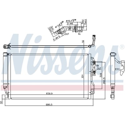 Condensator, airconditioning NISSENS 940590