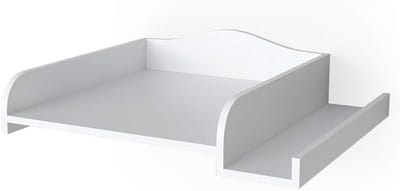Aankleedblad voor Bovenop Wasmachine - Universele Luiertafel Opzetstuk Wit