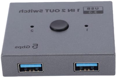 USB 3.0 Switcher - USB Hub Switch - Apparaten Delen - 5 Gbps Hoge Snelheid - 3 Poorts - Zwart