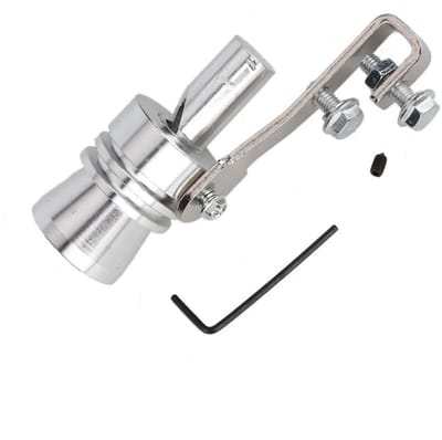 Dailygoody - Trompetvormige Uitlaatpijp - Geluid Whistle XL - Universele Pasvorm - Drukverlichtingsventiel Simulator - Geschikt voor Motorfietsen - 10...