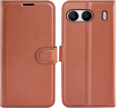 Coverup Hoesje - Geschikt voor OnePlus Nord 4 Hoesje - Coverup Book Case - Bruin