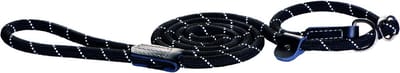 Rogz Rope Jachtlijn - Hondenriem - 180x0.9 cm Zwart M