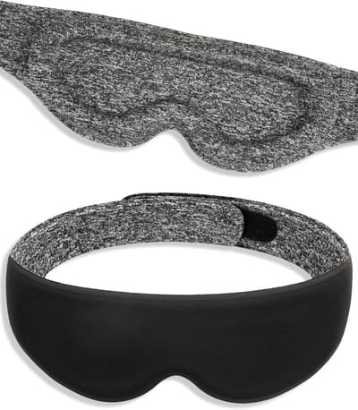 Comfortabel 3D Slaapmasker voor Zijslapers, Lichtblokkerend Oogmasker, Ademend en Verstelbaar voor Dames en Heren, Ideaal voor Dutjes en Diepe Slaap