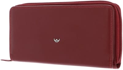 Golden Head Leren portemonnee Polo RFID Protect RV-Damenbörse 2803 Rot donkerrood