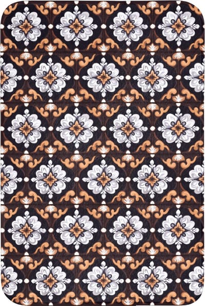 Badmat 60x90 cm - Antislip - traditioneel - Element - Kleurrijk - Badmatten voor badkamer - Badkamermat - Douchemat - Badkamer mat
