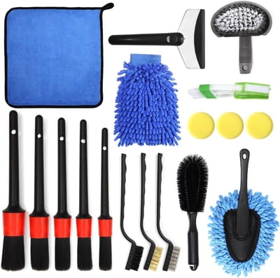 QIN® Autowasborstel - Auto Wassen - Autowasborstel Telescopisch - Autowasborstels - Veelkleurig - 28cm x 21cm x 11cm
