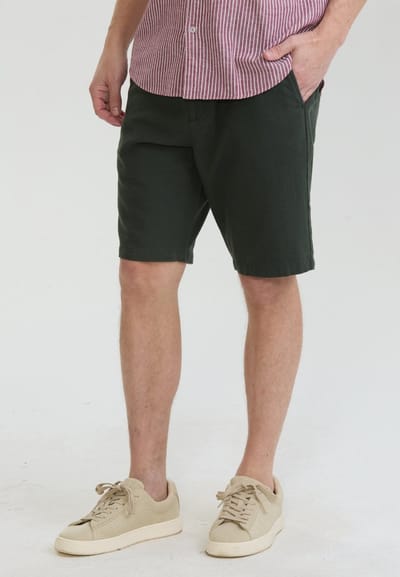 Felix Hardy Chino Zomer Shorts Katoen Linnen Heren Khaki - 31