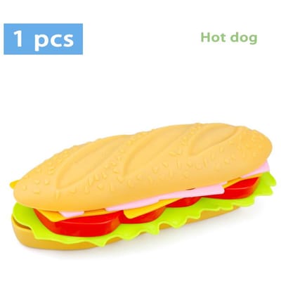 Jouets Alimentaires de Cuisine Simulation pour Enfants Jeu de Rôle Hamburger Hotdog Frites Jouet de Cuisine Maison de Jeu Jouets Éducatifs Pour Enfant