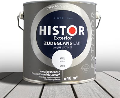 Histor Exterior Lak Zijdeglans 2,5 liter - Wit
