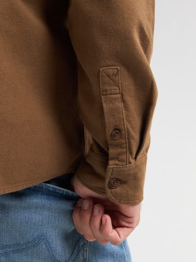 Petrol Industries Heren overshirt m-3050-sil415 7151 chestnut