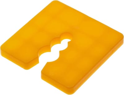 Afstandshouders Pakket - Shim Plaatjes - Nivelleren Meubels - Kleurgecodeerd 7 Diktes - 50x50x5mm - Geel