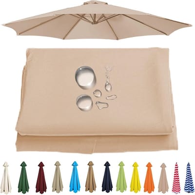 Parasol Luifel - Vervangend Doek - Buiten Schaduw - Waterdicht Ademend - Tot 3.5 Meter - Meerdere Kleuren
