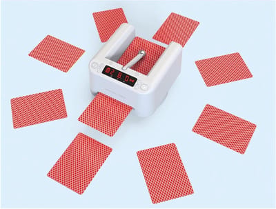 Automatische Kaartverdeler - Elektrische Kaartmachine - Spelavonden Organiseren - 360 Graden Rotatie - 12 cm - Wit