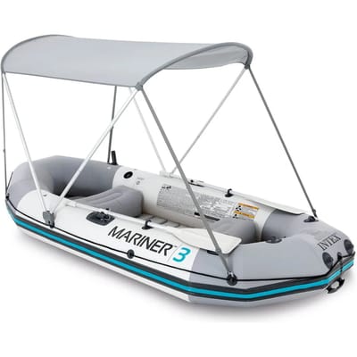 INTEX - Bootoverkapping - 160x142 - cm - oxford - stof - grijs