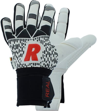 Real Ultra Keepershandschoenen - Wit / Zwart / Rood | Maat: 8