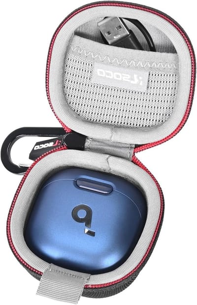 Duurzame Beschermhoes voor Draadloze Oordopjes, Geschikt voor Bluetooth Earbuds, Zwart