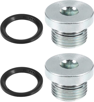 Olie Afvoerplug - Aftapplug Schroef - Motorolie Verversen - Goede Afdichting - M18x1.5 - Zilverkleurig