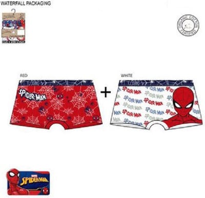 Spiderman boxershort - organic cotton certified - 2 stuks - maat 6/8 jaar