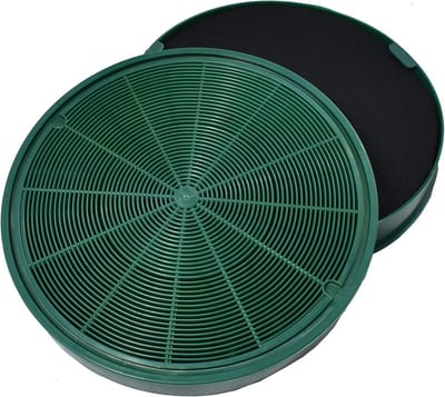AllSpares Longlife Koolstoffilter (2st.) voor afzuigkappen geschikt voor AEG-Electrolux MCFE31 - 9029801306 en Faber 112.0185.278 (Ø200mm)