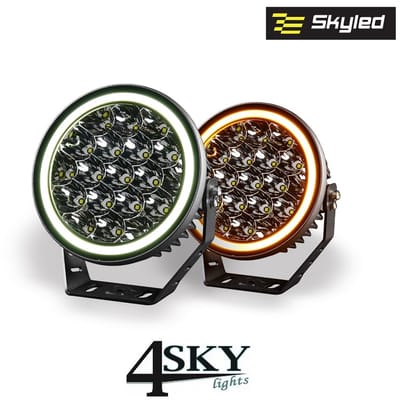 Coma 7X 7 inch Led verstraler met positielicht wit/amber 8.500 Lumen 95 watt