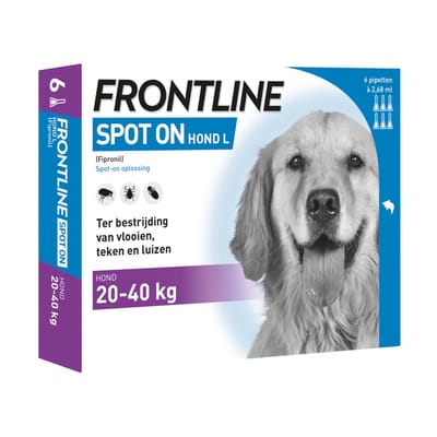 Frontline Spot On 3 Large Hond Large - Anti vlooien en tekenmiddel - 6 pip