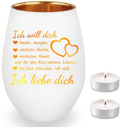 Cosensi- Theelichthouder met Gravure - Windlicht Glas - Cadeau voor Vrouwen - Theelichtjes - Decoratieve Kaarsenhouder - Persoonlijk Geschenk