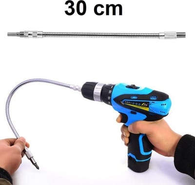 30 cm Flexibele Schroevendraaier Extension Boor – Metaal – Gereedschap Bithouder