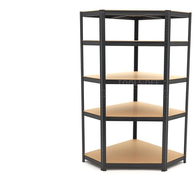 HBM hoekstellingkast 5 planken, 5 poten, 35 kg per plank, 90 x 90 x 180 cm, 175 kg draaggewicht