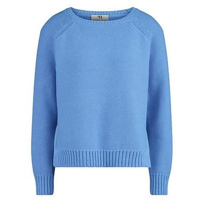 Trui ronde hals Van Peter Hahn blauw