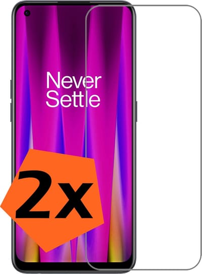 Screenprotector - 2 Stuks - Geschikt voor OnePlus Nord CE 2 - Extra Sterk - Gehard Glas - Beschermglas - Tempered Glass - Screen Protector