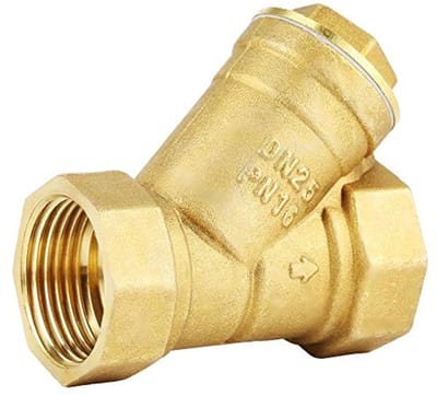 Dailygoods- Filter Y-vormig - Messing Zeefklep - Hoge Hardheid - Duurzaam - Vochtbestendig - Geschikt voor Water/Olie/Gas - Filterkraan