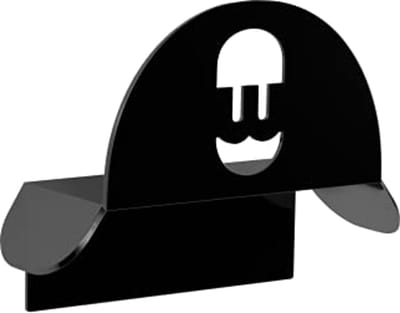 Wandbeugel voor laadkabel zwart