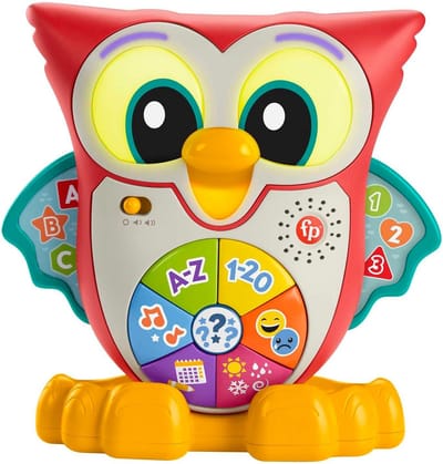 Interactieve Grijze Uil met Lichtjes en Geluiden voor Baby's en Peuters